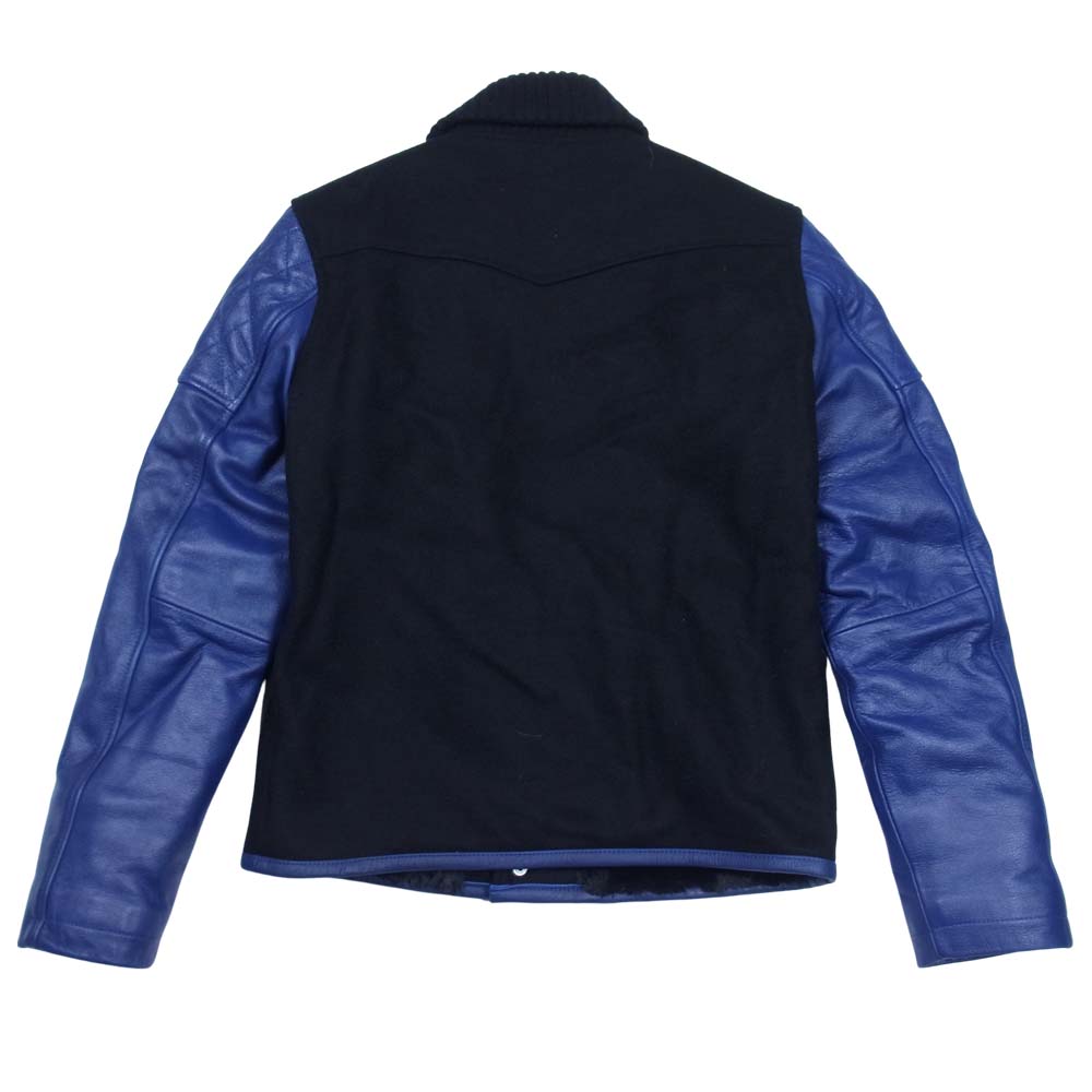 CRIMIE クライミー C1H5-JK05 WESTERN AWARD JACKET ウエスタン アワード スタジアム ジャケット スタジャン 黒青系 S【中古】