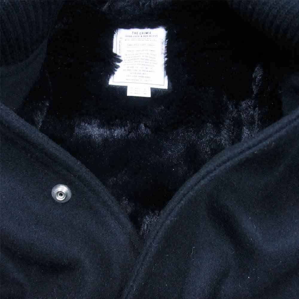 CRIMIE クライミー C1H5-JK05 WESTERN AWARD JACKET ウエスタン アワード スタジアム ジャケット スタジャン 黒青系 S【中古】