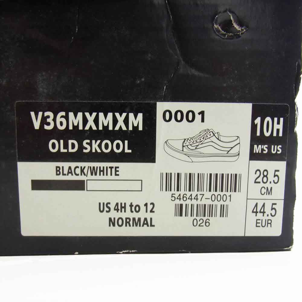 VANS バンズ V36MXMXM × MAGICAL MOSH MISFITS マジカルモッシュミスフィッツ マモミ OLD SKOOL オールドスクール スニーカー ブラック系 28.5cm【新古品】【未使用】【中古】