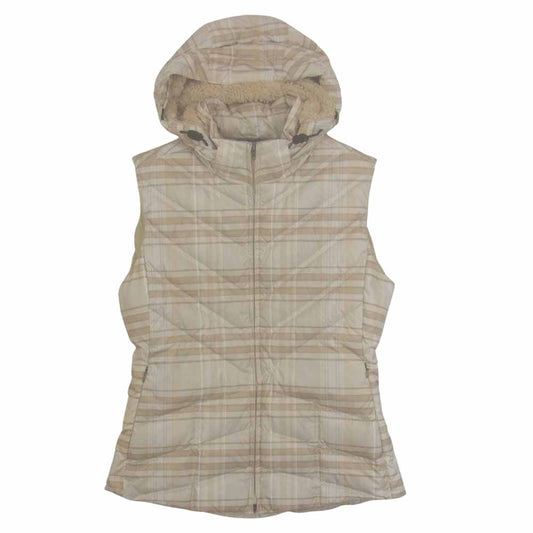patagonia パタゴニア 28395FA12 Down With It Vest チェック ダウン ベスト ベージュ系 M【中古】