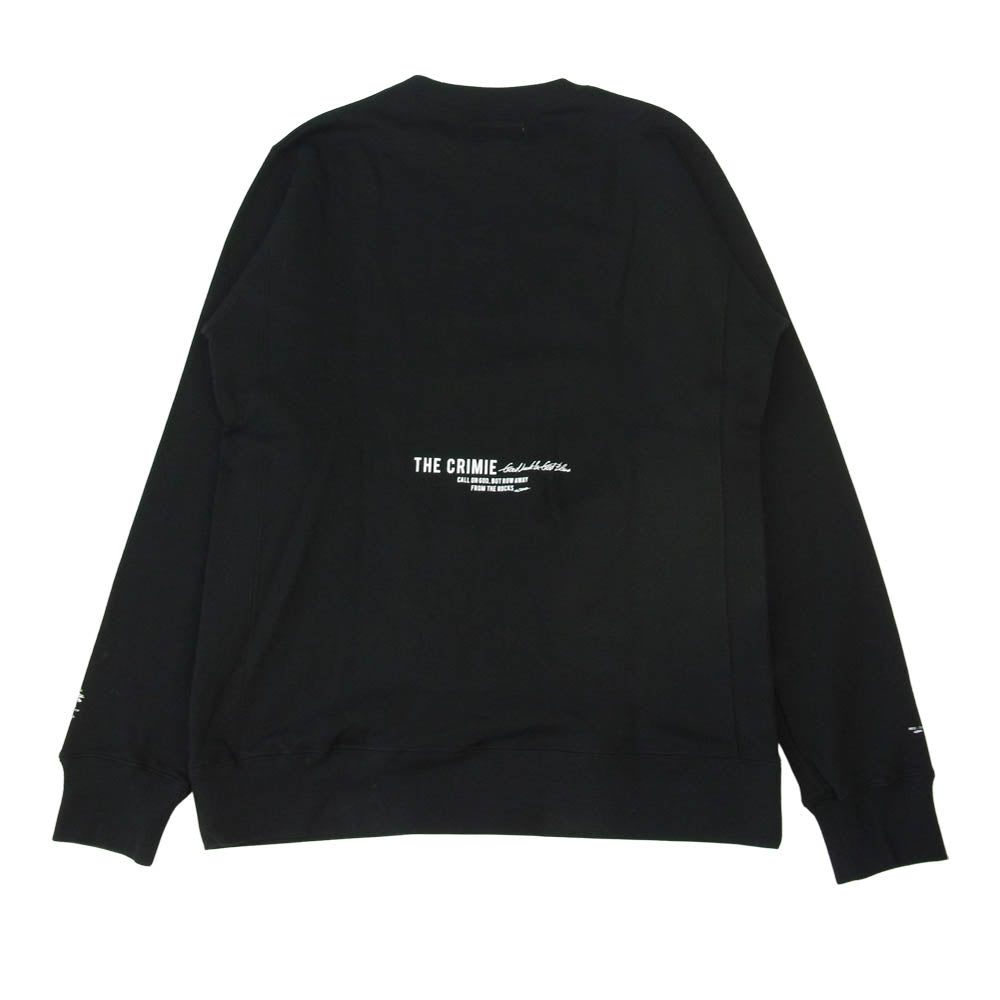 クライミー CR1-02L5-CL56 SWEAT CREW NECK クルーネック スウェット トレーナー 長袖 ブラック系 L【中古】