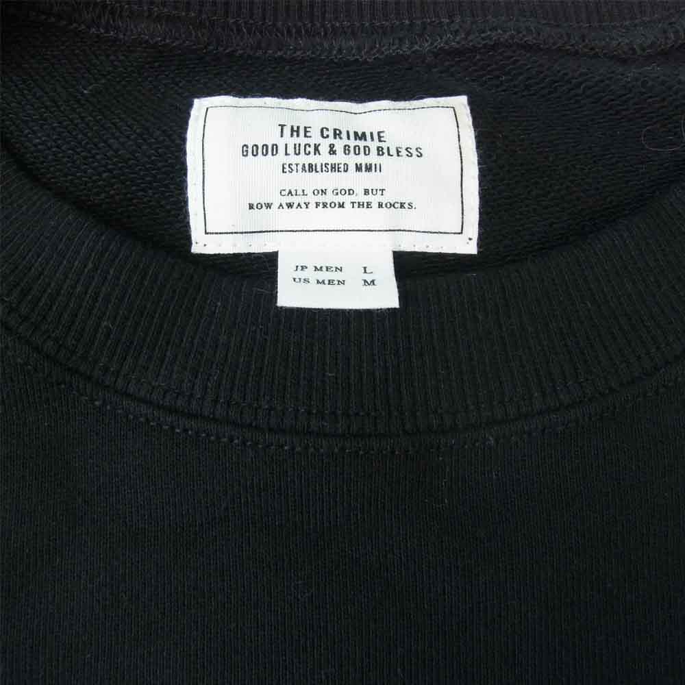 クライミー CR1-02L5-CL56 SWEAT CREW NECK クルーネック スウェット トレーナー 長袖 ブラック系 L【中古】