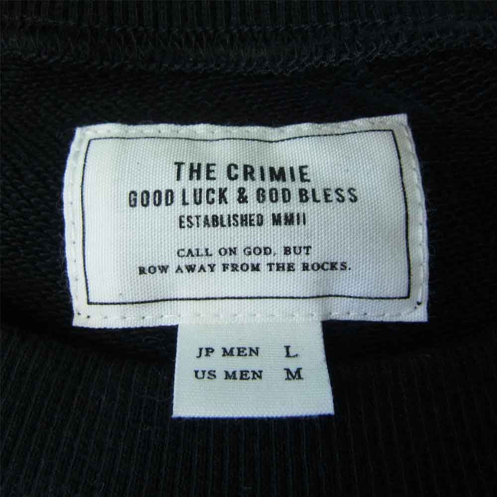 クライミー CR1-02L5-CL56 SWEAT CREW NECK クルーネック スウェット トレーナー 長袖 ブラック系 L【中古】