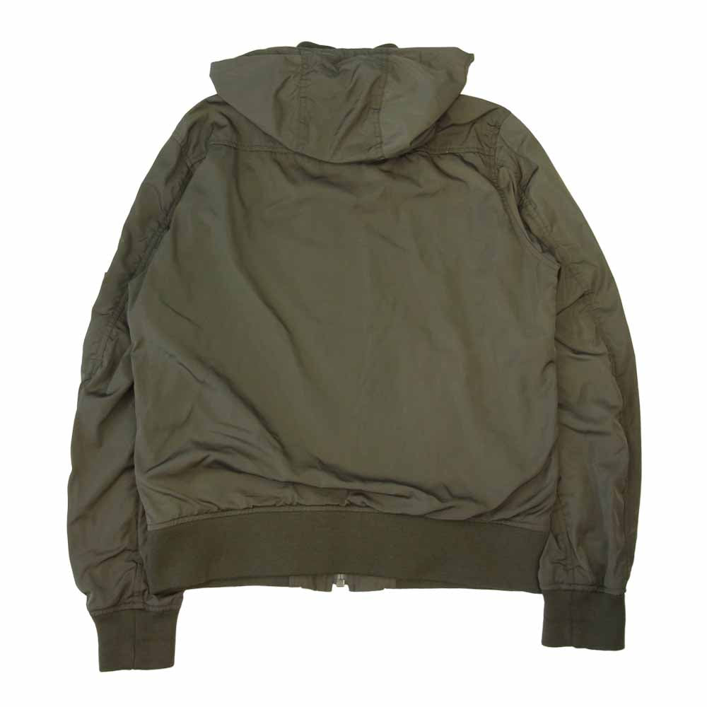ALPHA アルファ TA1453  BONDING ボンディング フーデッド リブ ジャケット カーキ系 M【中古】