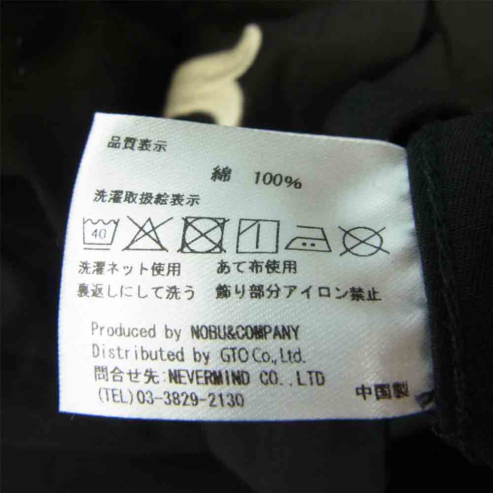 VANSON バンソン T.F.O.A 武装戦線 背面 刺繍 ワッペン コットン 半袖 シャツ  ブラック系 L【中古】