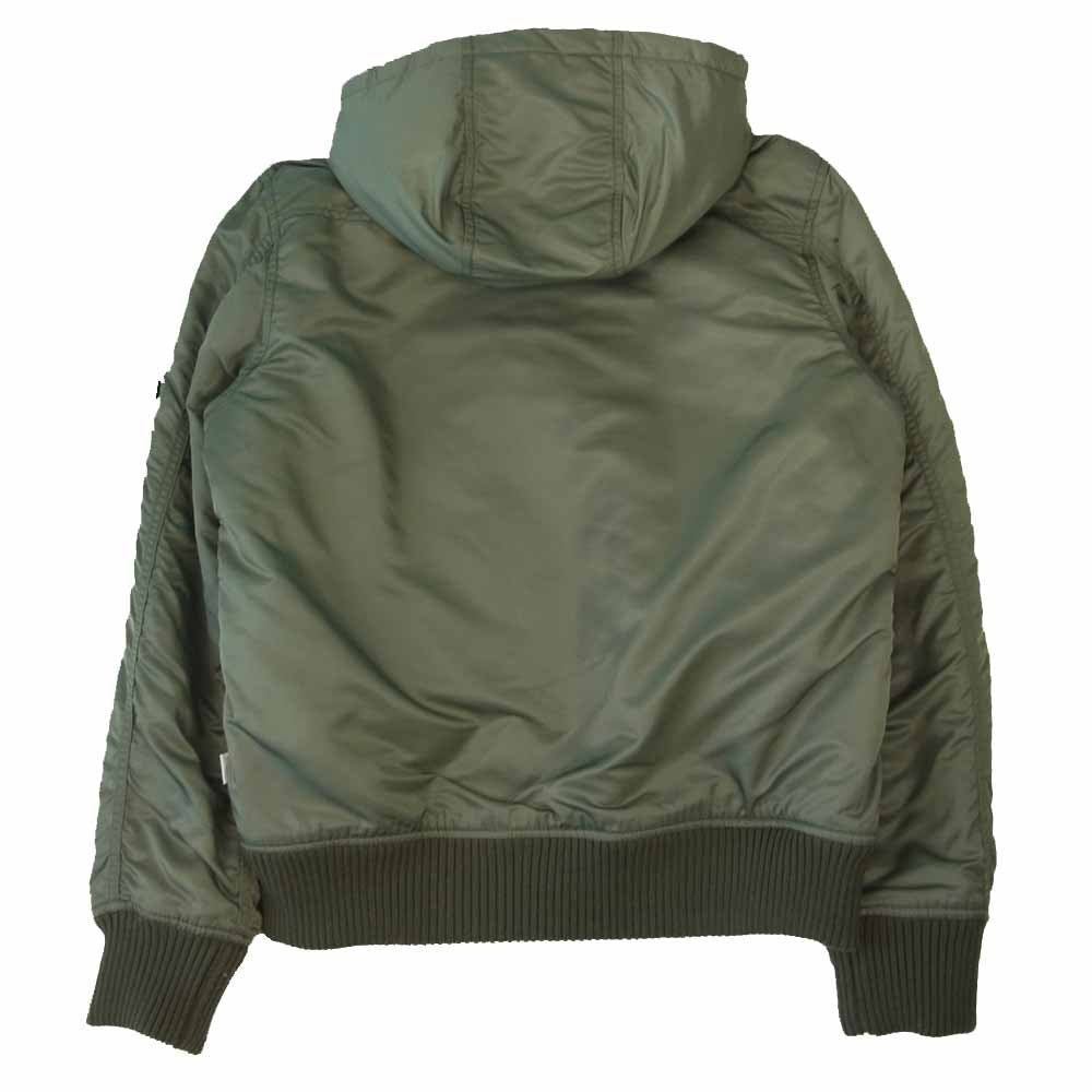 ALPHA アルファ TA1396 HOODED RIB JACKET フーデッド リブ ジャケット カーキ系 L【中古】