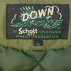 schott ショット 3112051 MILITARY DOWN VEST ミリタリー ダウン ベスト カーキ系 L【中古】