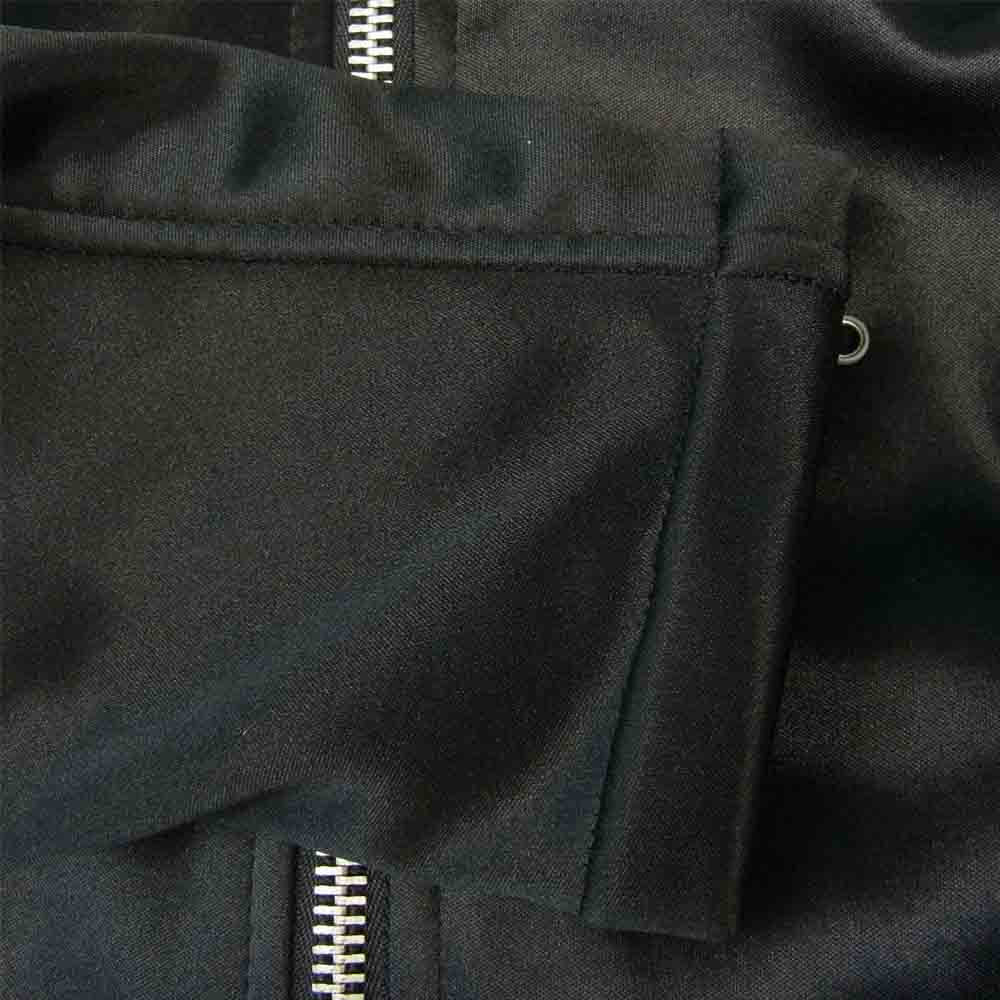 VANSON バンソン サテン 背面スター ライダース ジャケット 裏 フリース ブラック系 XXL【中古】
