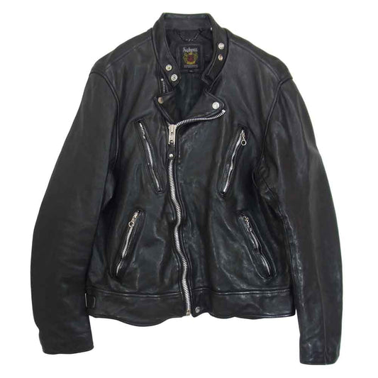schott ショット 3181067 DOUBLE BREST RIDERS JACKET ダブル ブレスト ライダース ジャケット ブラック系 M【中古】