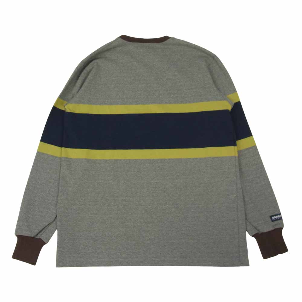 Barbarian バーバリアン Crew Neck Long Sleeves 長袖 ラガー クルーネック グレー グレー系 S【新古品】【未使用】【中古】