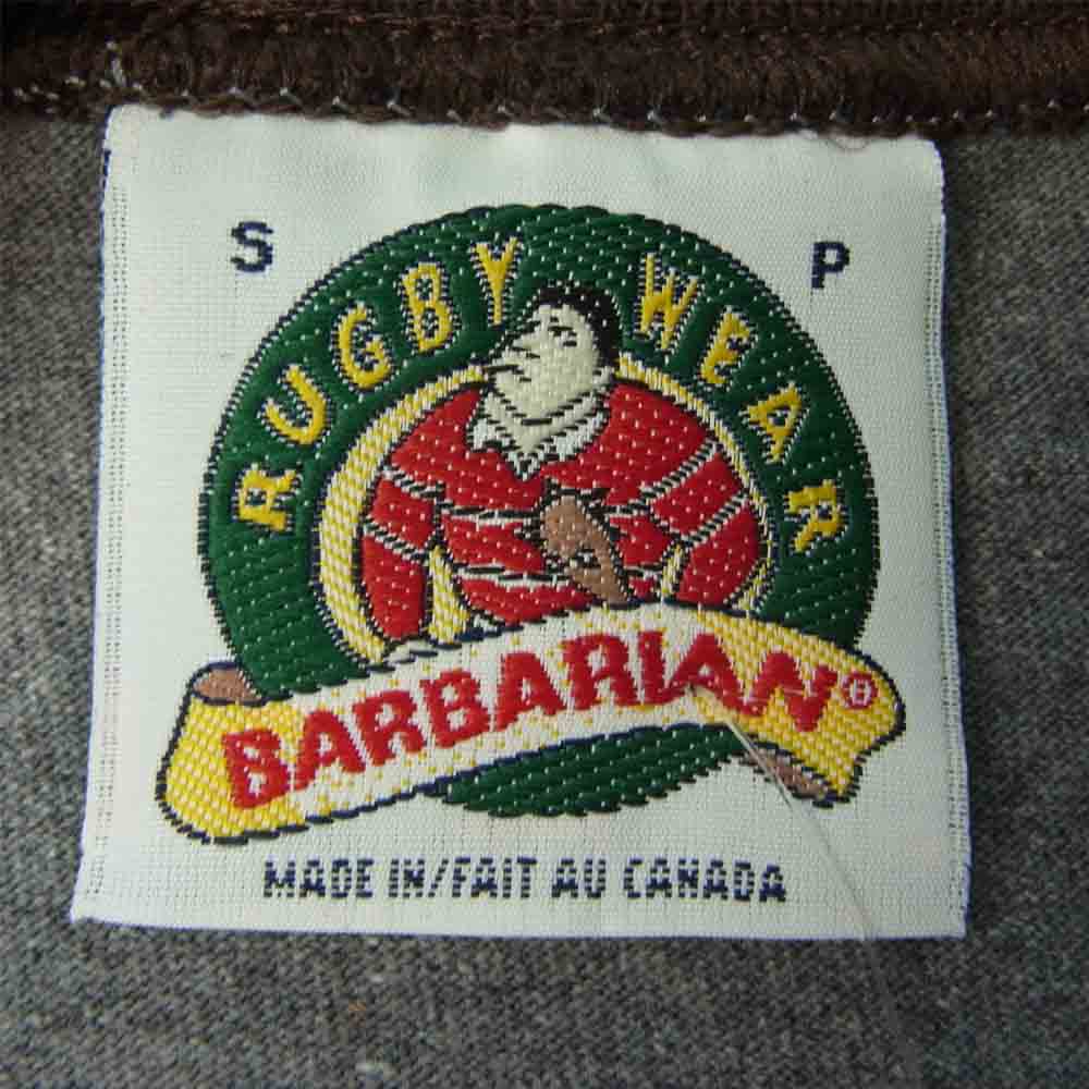 Barbarian バーバリアン Crew Neck Long Sleeves 長袖 ラガー クルーネック グレー グレー系 S【新古品】【未使用】【中古】