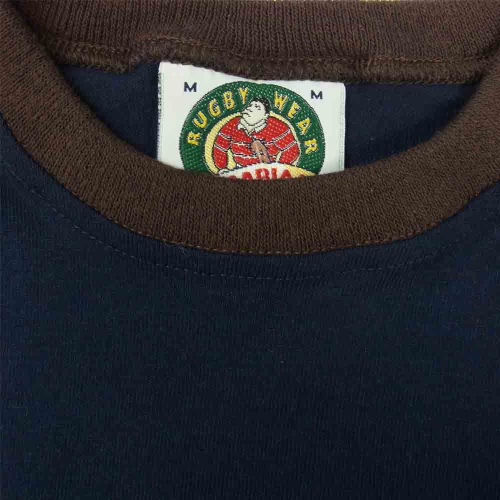 Barbarian バーバリアン Crew Neck Long Sleeves 長袖 ラガー クルーネック ネイビー ネイビー系 M【新古品】【未使用】【中古】