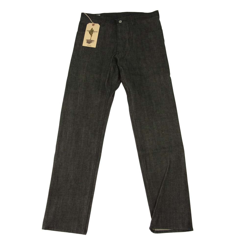 SASAFRAS ササフラス SF-201734 Sprayer 5 Pants 14oz Denim スプレイヤー デニム パンツ ブラック系 M【新古品】【未使用】【中古】