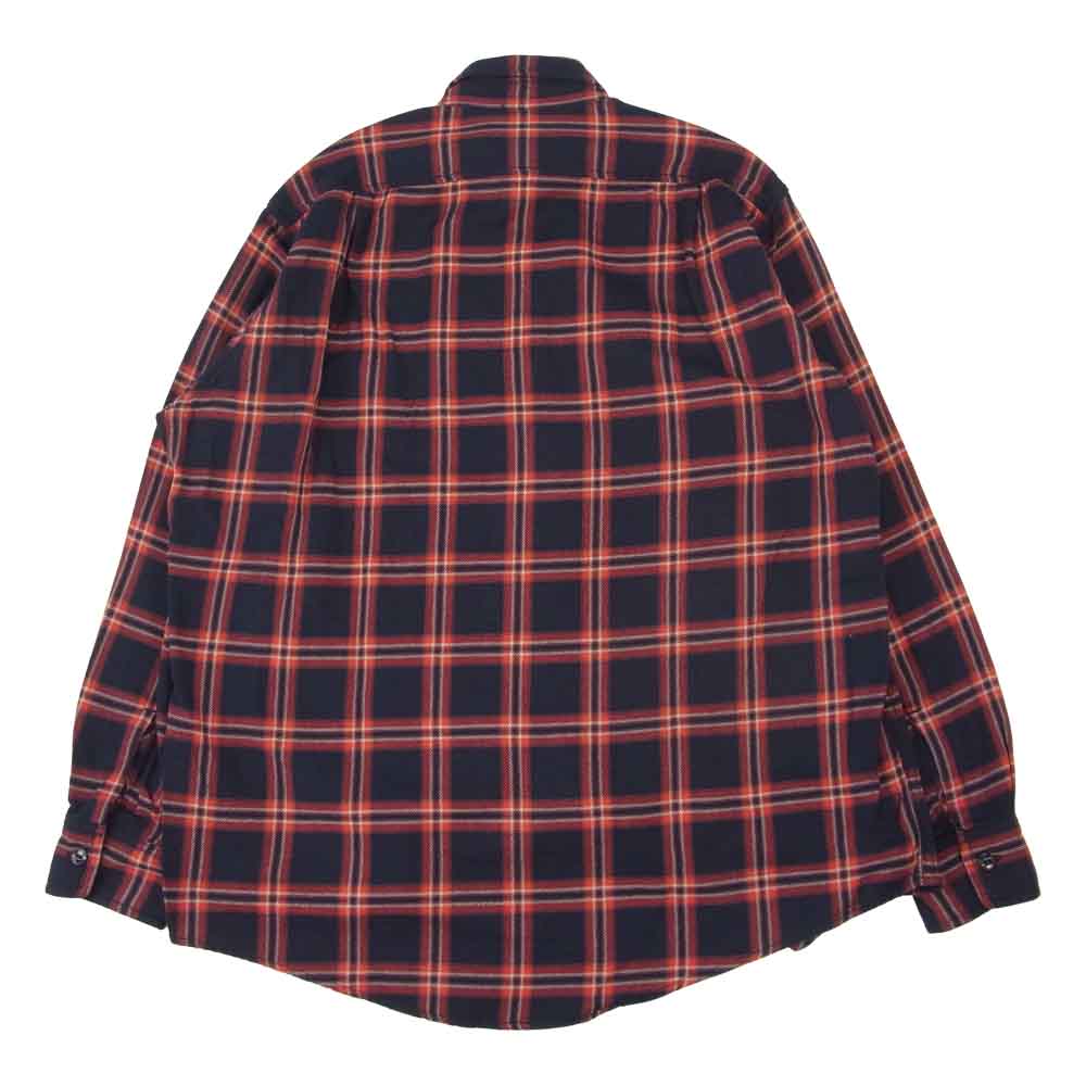 SASAFRAS ササフラス SF-201719 Feel Sun Harf Cotton Flannel フィール サン ハーフ コットン フランネル チェック シャツ レッド レッド系 ネイビー系 L【新古品】【未使用】【中古】