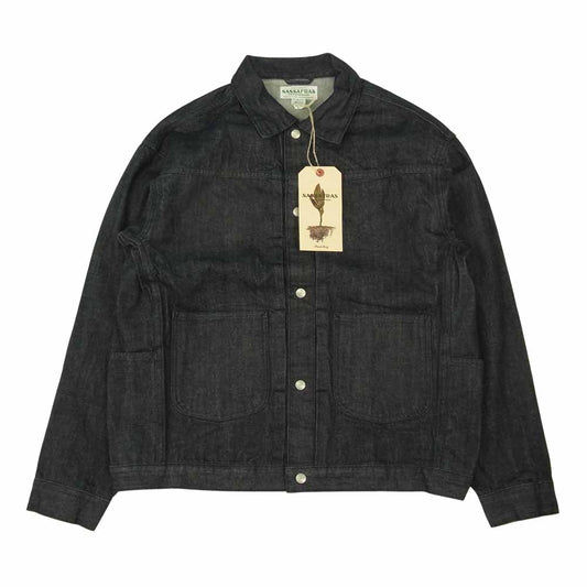 SASAFRAS ササフラス SF-211850 Gardener Jacket 14oz Old Denim デニム ガーデナー ジャケット インディゴブルー系 L【新古品】【未使用】【中古】