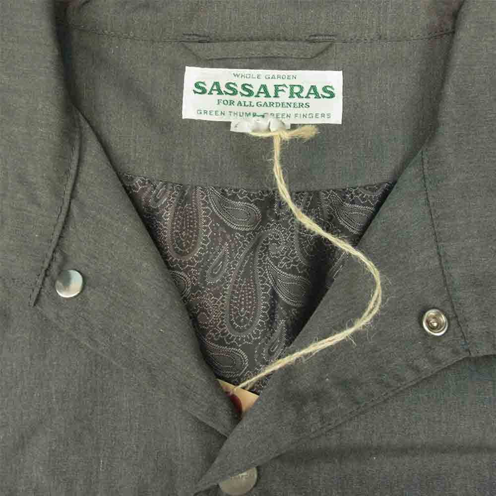 SASAFRAS ササフラス SF-211746 GARDENER CAP JACKET T/C Weather ガーデナー キャップ ジャケット グレー系 M【新古品】【未使用】【中古】