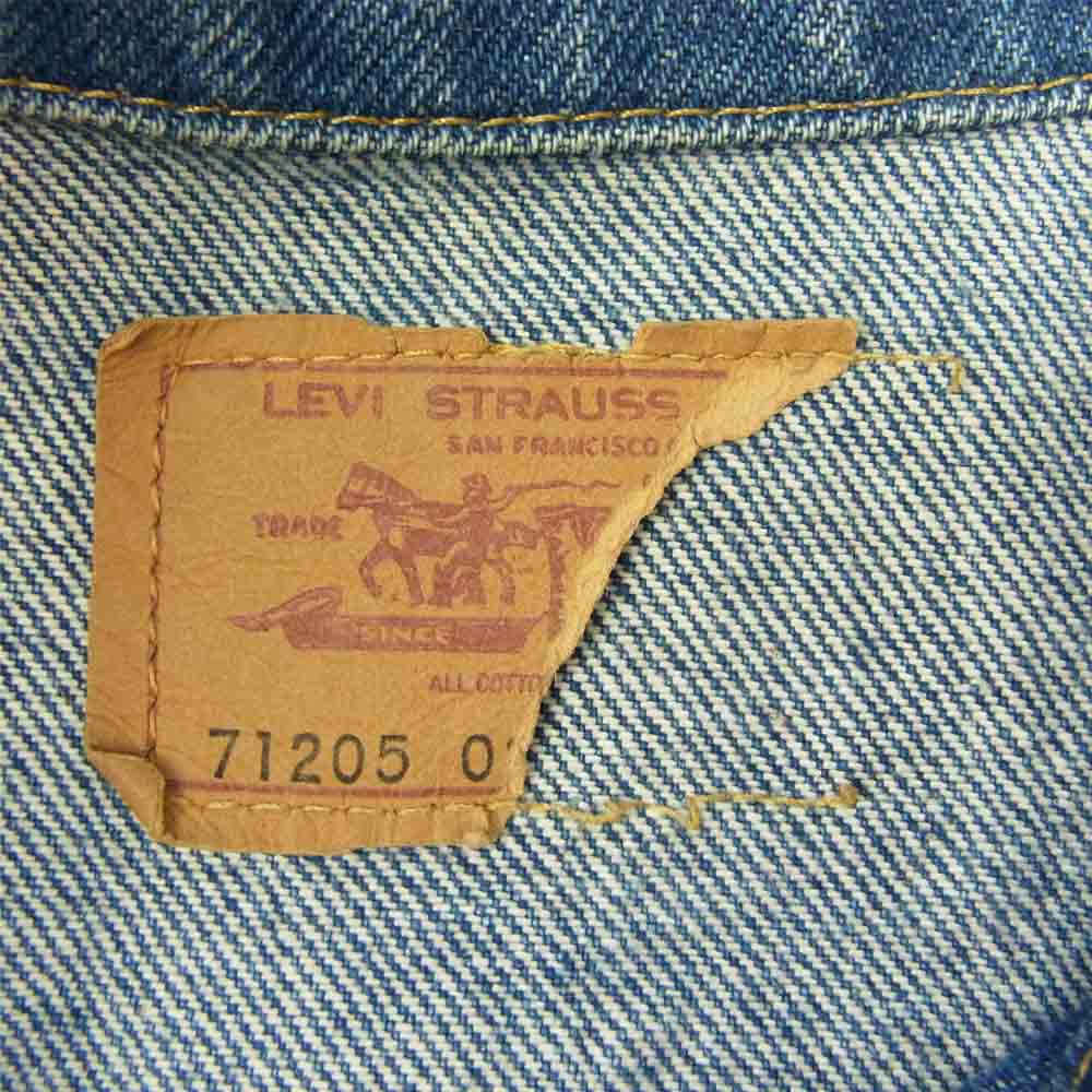 Levi's リーバイス スモール e  71205 デニム ジャケット インディゴブルー系【中古】