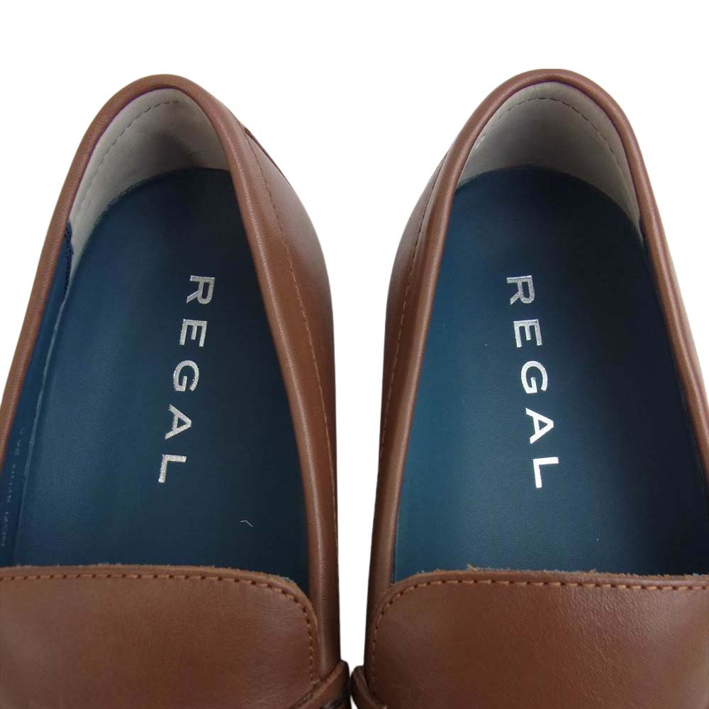 REGAL リーガル 57HR ビット ローファー レザー ドライビング シューズ ブラウン ブラウン系 25.5cm【極上美品】【中古】