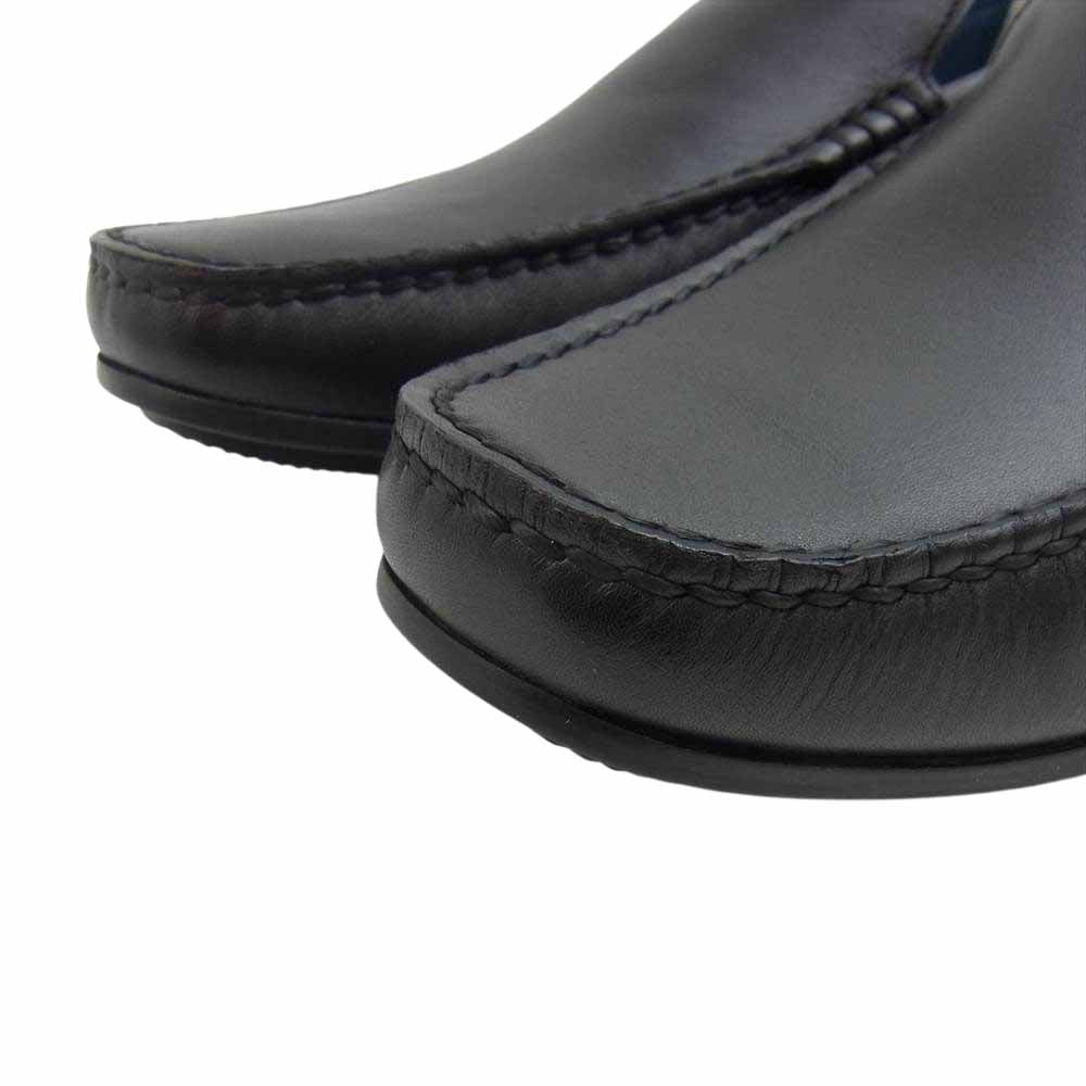 REGAL リーガル 56HR AF ヴァンプ スリッポン レザー シューズ ブラック系 25.5cm【新古品】【未使用】【中古】