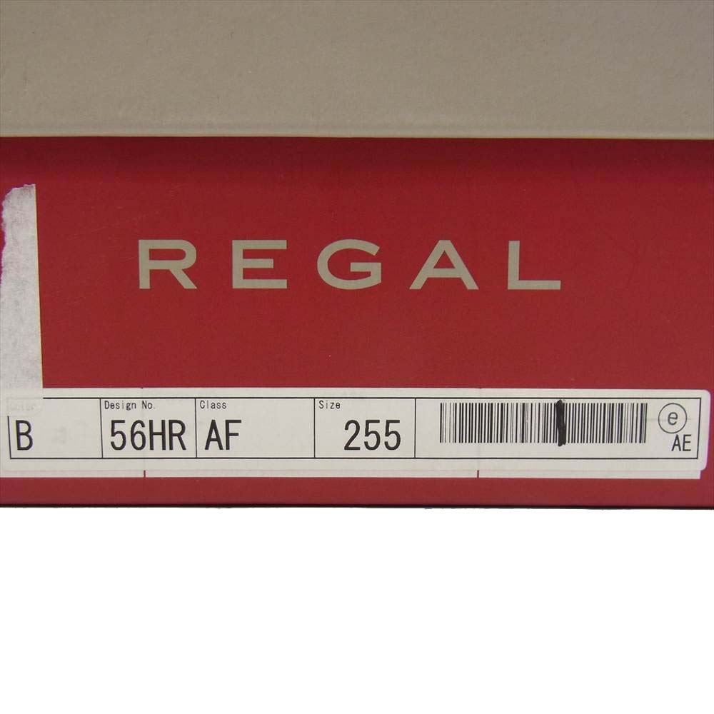 REGAL リーガル 56HR AF ヴァンプ スリッポン レザー シューズ ブラック系 25.5cm【新古品】【未使用】【中古】