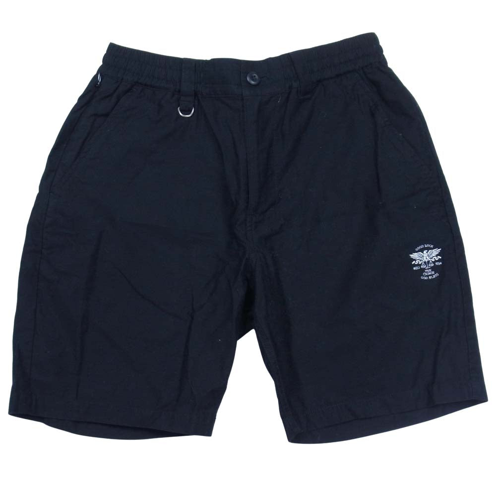CRIMIE クライミー イーグルロゴ ショーツ ショート パンツ ブラック系 S【中古】