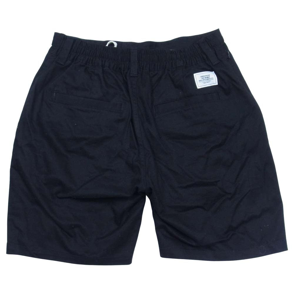 CRIMIE クライミー ベルトループ チノ ショーツ ショート パンツ ブラック系 S【中古】