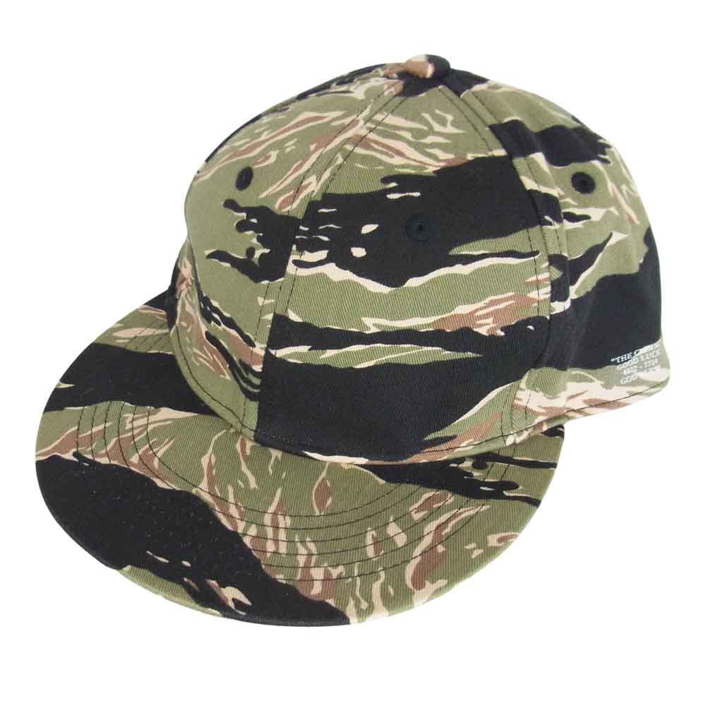 CRIMIE クライミー タイガーカモ レザーベルト キャップ カーキ系【中古】