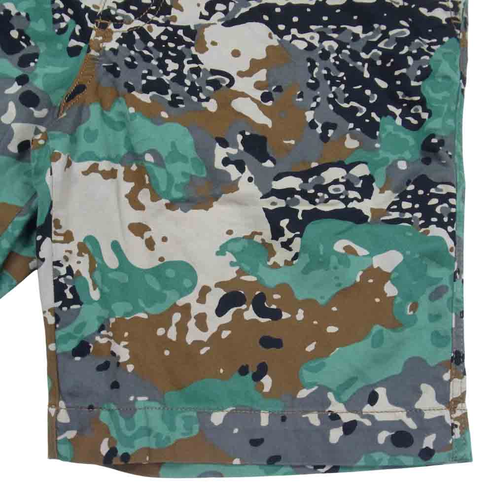 DIESEL ディーゼル カモ プリント ショート パンツ 迷彩 グリーン系 28【中古】