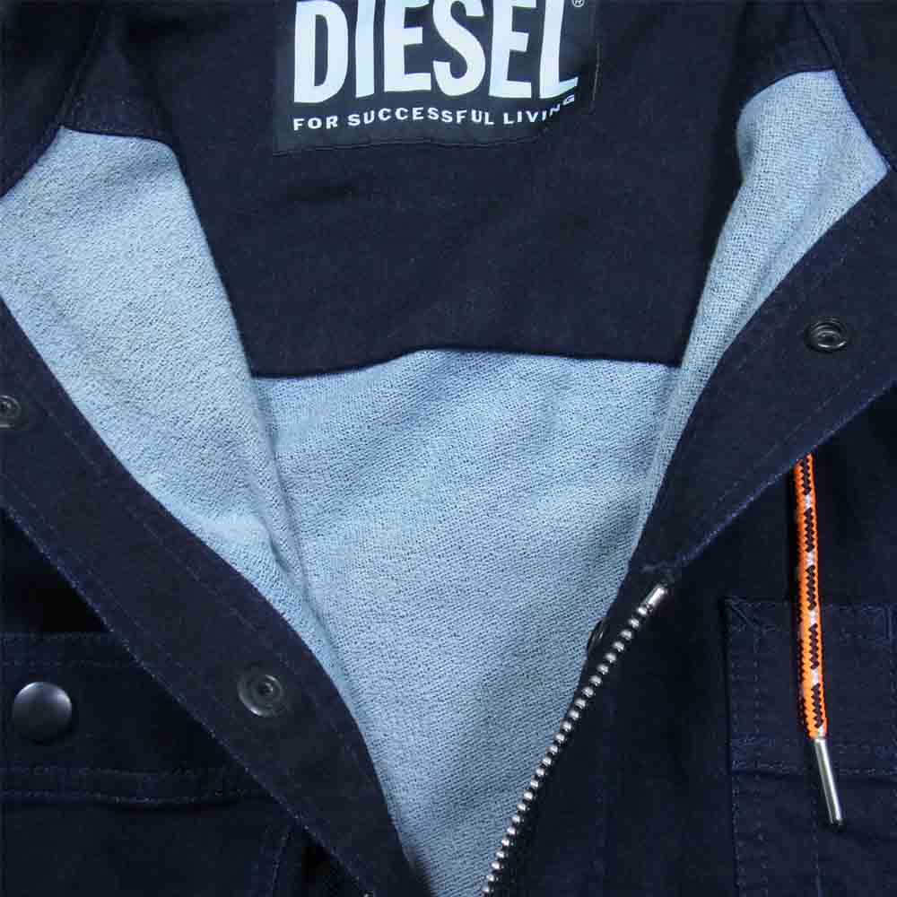 DIESEL ディーゼル デニム 切替 コート デニムコート インディゴブルー系 XS【中古】
