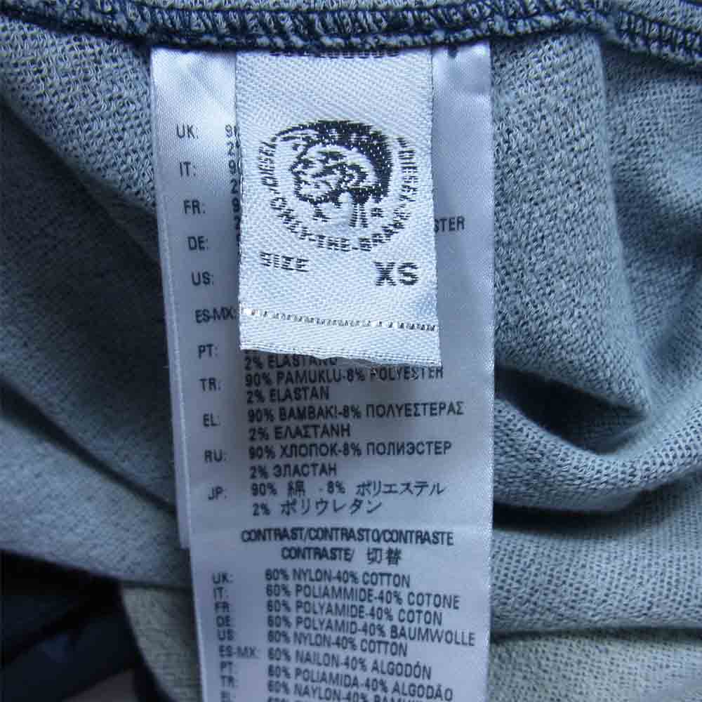 DIESEL ディーゼル デニム 切替 コート デニムコート インディゴブルー系 XS【中古】