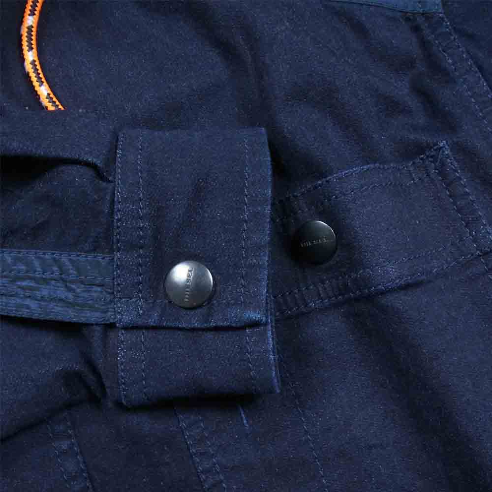 DIESEL ディーゼル デニム 切替 コート デニムコート インディゴブルー系 XS【中古】
