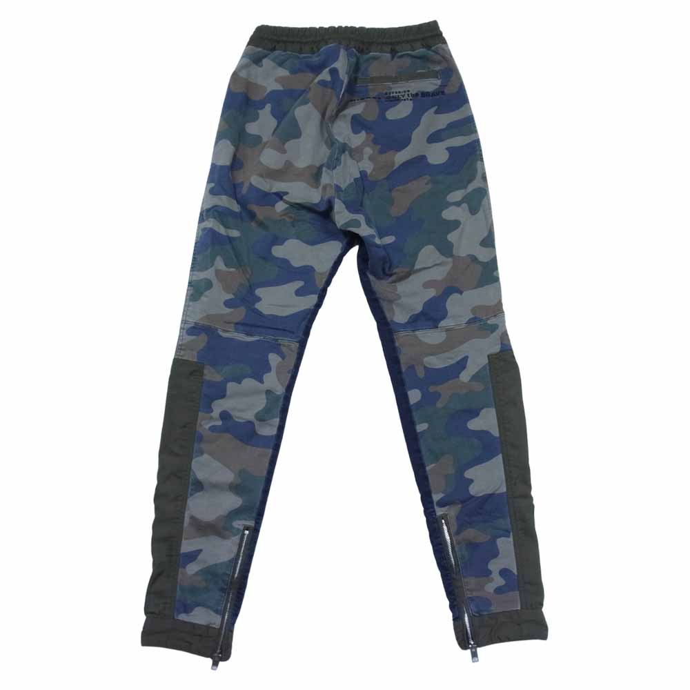 DIESEL ディーゼル カモ デニム 切替 イージーパンツ カーキ系 28【中古】