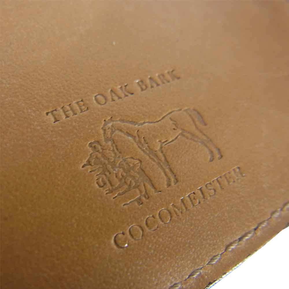 COCOMEISTER ココマイスター THE OAK BARK ザオークバーク マールバラ 二つ折り 財布 編み込み エンジ系【中古】