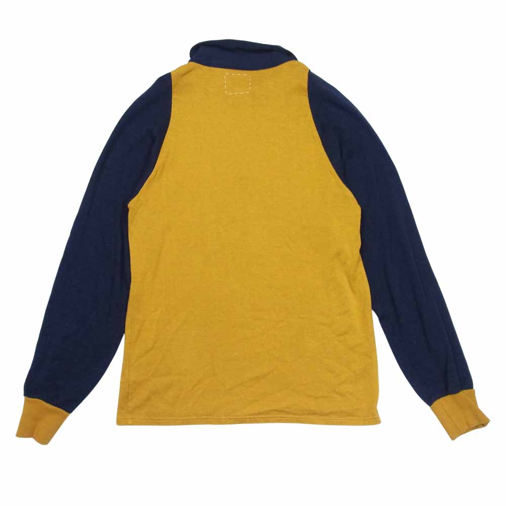 VISVIM ビズビム 115205010043 15年製 GODFREY ZIP P.O. L/S C/R ハーフジップ ネイビー系 オレンジ系 2【中古】