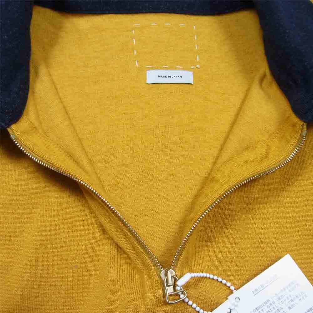 VISVIM ビズビム 115205010043 15年製 GODFREY ZIP P.O. L/S C/R ハーフジップ ネイビー系 オレンジ系 2【中古】
