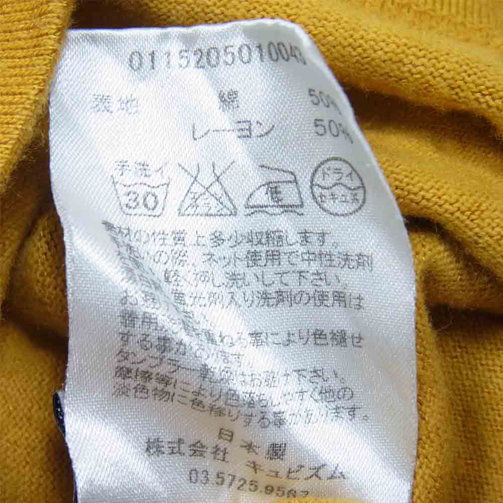 VISVIM ビズビム 115205010043 15年製 GODFREY ZIP P.O. L/S C/R ハーフジップ ネイビー系 オレンジ系 2【中古】