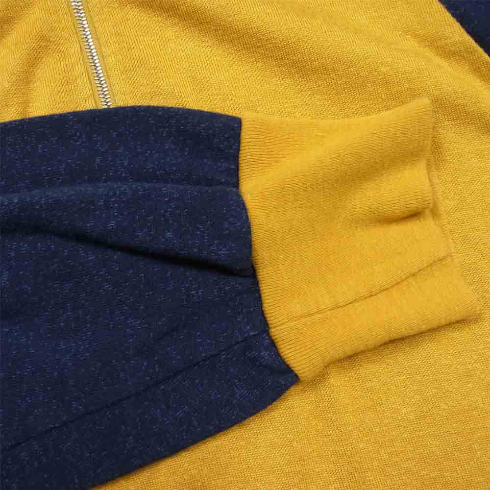 VISVIM ビズビム 115205010043 15年製 GODFREY ZIP P.O. L/S C/R ハーフジップ ネイビー系 オレンジ系 2【中古】