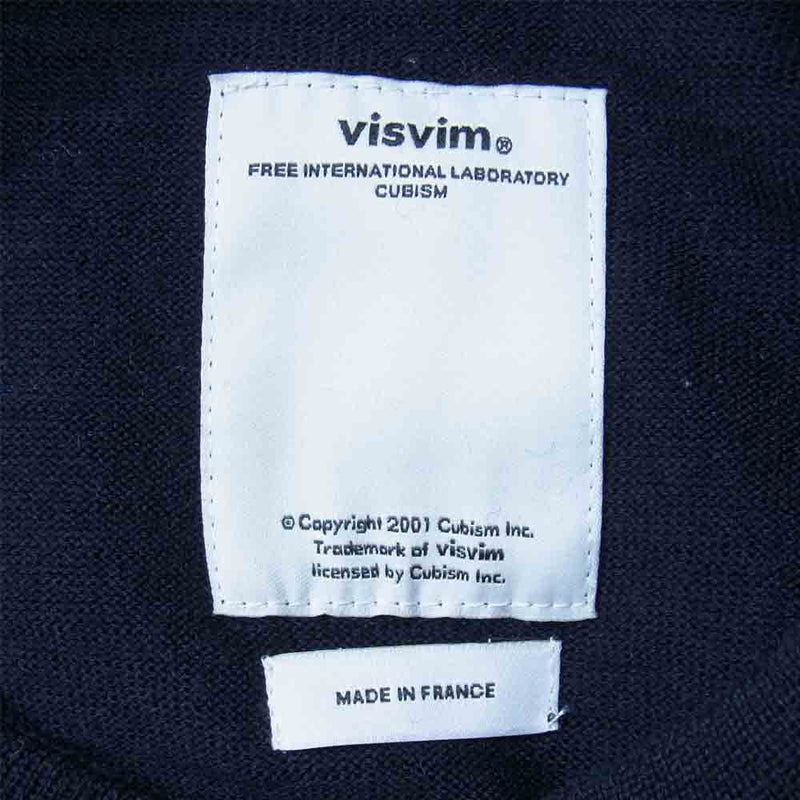 VISVIM ビズビム 116205015001 16年製 STRIPES CREWNECK SWEATER ストライプ クルーネック セーター ネイビー系 2【中古】