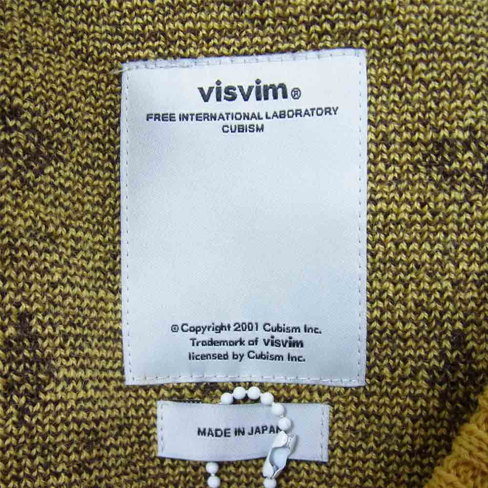 VISVIM ビズビム 117205012003 17年製 VNTG NATIVE JACQUARD KNIT ネイティブ ジャガード ニット セーター イエロー系 M【中古】