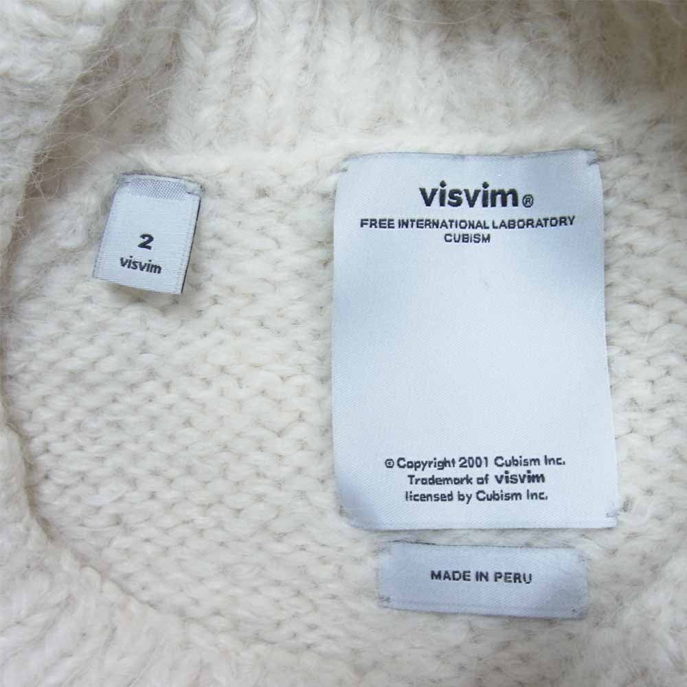VISVIM ビズビム 15AW 0115205015005 HIGHLAND KNIT CREW NECK SWEATER クルーネック ニット セーター オフホワイト系 2【中古】