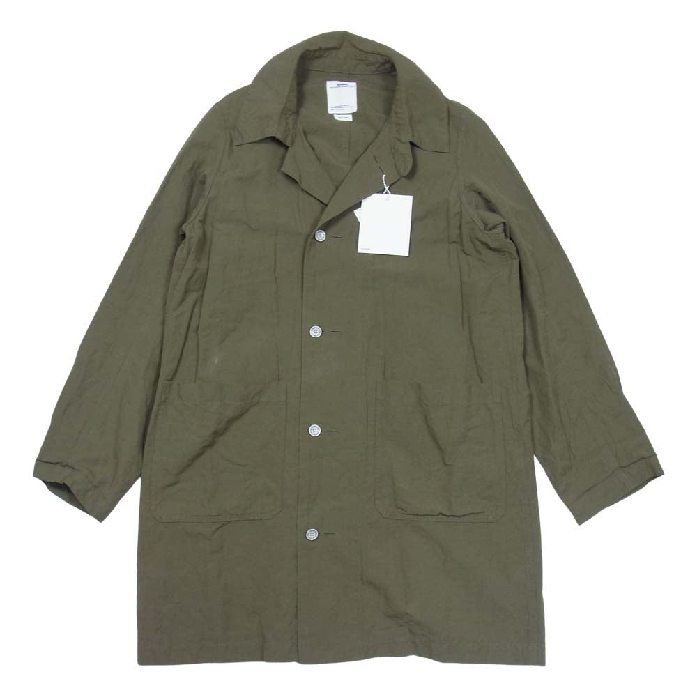 VISVIM ビズビム 118205013016 18年製 GREASE MONKEY COAT C/LI グリース モンキー コート オリーブ M【中古】