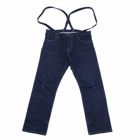 VISVIM ビズビム 119205005034 19年製 SS TRAVAILLER BRACES PANTS UNWASHED インディゴブルー系 3【中古】