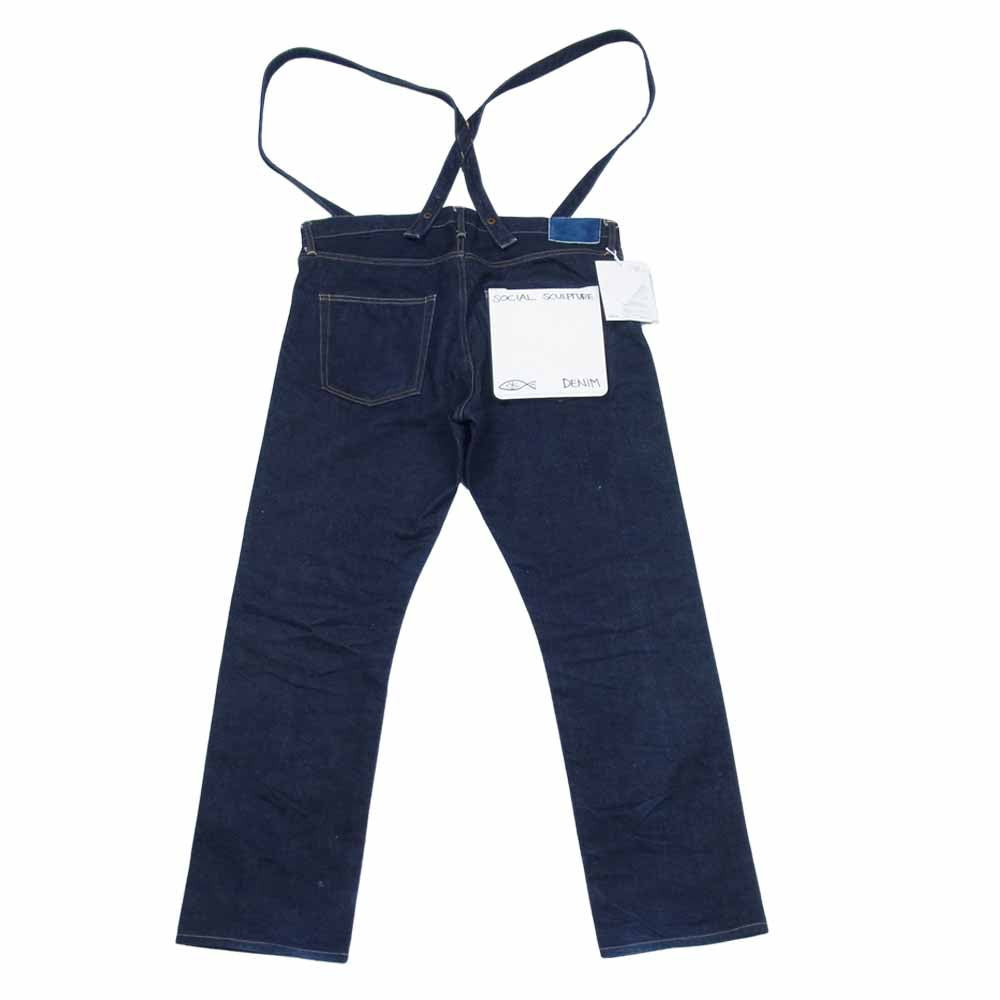 VISVIM ビズビム 119205005034 19年製 SS TRAVAILLER BRACES PANTS UNWASHED インディゴブルー系 3【中古】