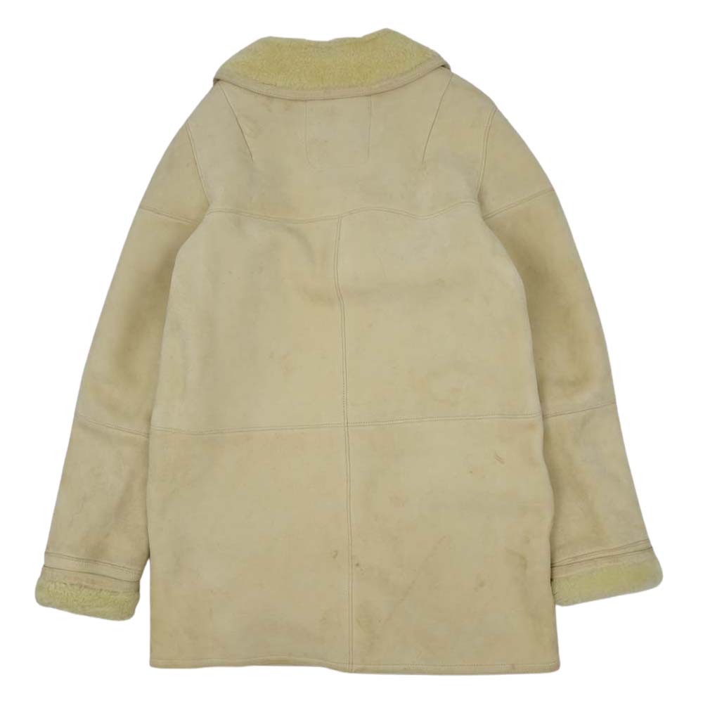 VISVIM ビズビム 14AW 114205014007 14年製 直筆サイン シリアルナンバー入り PATTON COAT IT ムートン コート ベージュ系 2【中古】