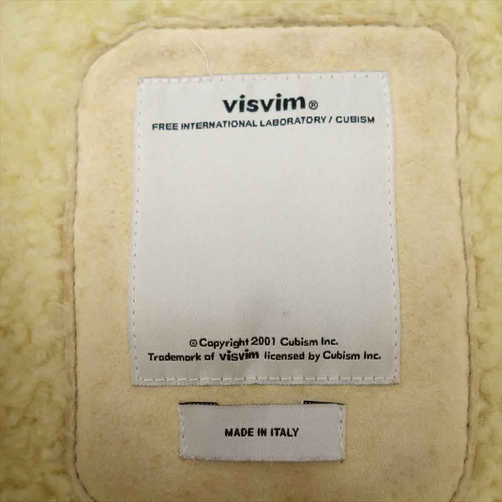 VISVIM ビズビム 14AW 114205014007 14年製 直筆サイン シリアルナンバー入り PATTON COAT IT ムートン コート ベージュ系 2【中古】