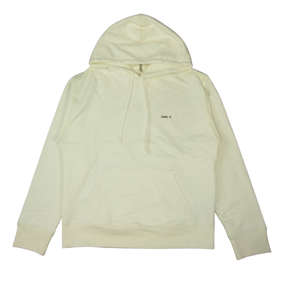 オーエーエムシー OAMS704586 Outline Hoodie バックパッチ アウトライン ロゴ フーディ パーカー ホワイト ホワイト系 S【美品】【中古】