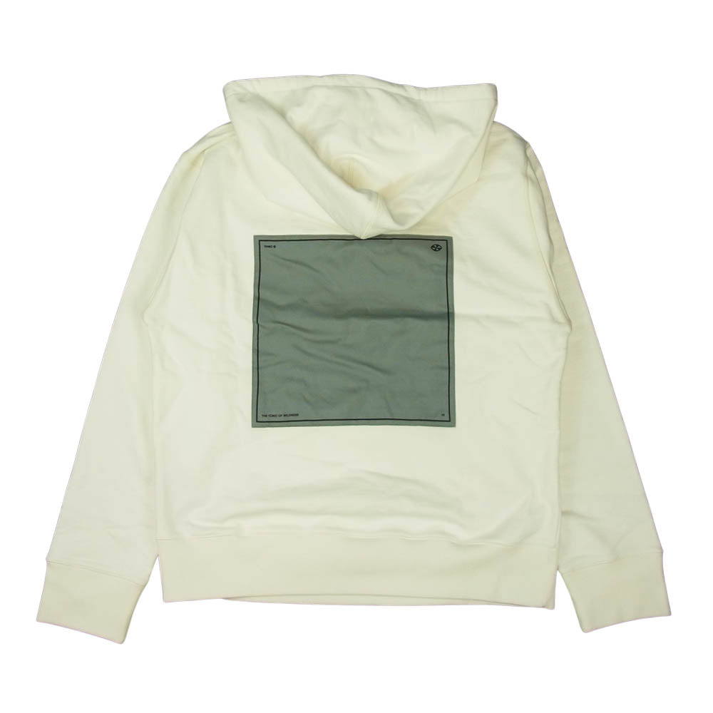 オーエーエムシー OAMS704586 Outline Hoodie バックパッチ アウトライン ロゴ フーディ パーカー ホワイト ホワイト系 S【美品】【中古】