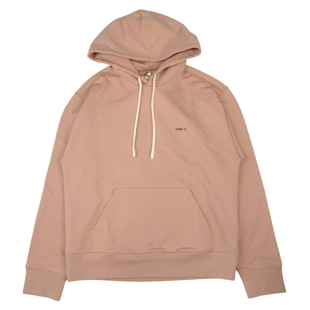 オーエーエムシー OAMS704586 国内正規品 Outline Hoodie バックパッチ アウトライン ロゴ フーディ パーカー ピンク ピンク系 S【新古品】【未使用】【中古】