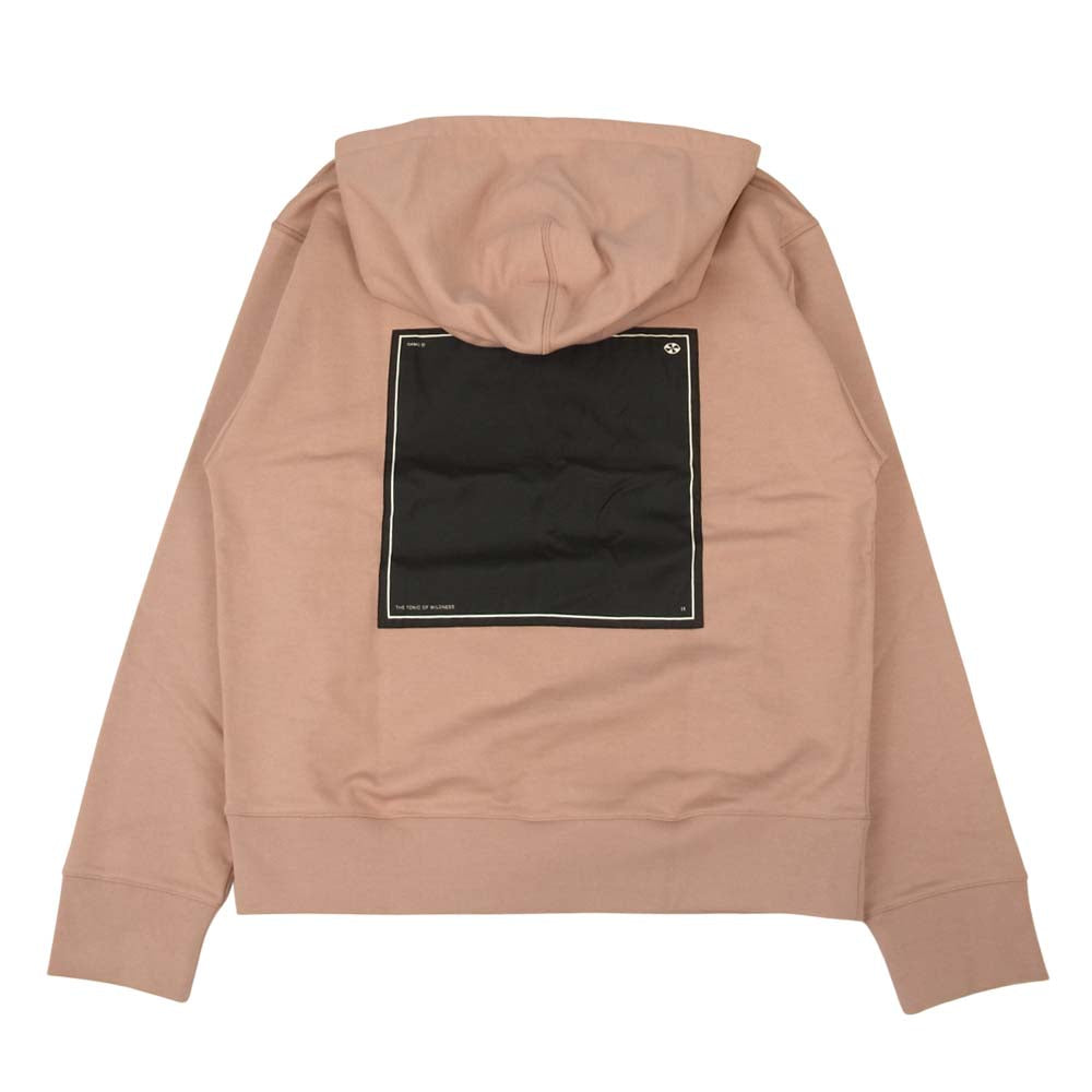 オーエーエムシー OAMS704586 国内正規品 Outline Hoodie バックパッチ アウトライン ロゴ フーディ パーカー ピンク ピンク系 S【新古品】【未使用】【中古】