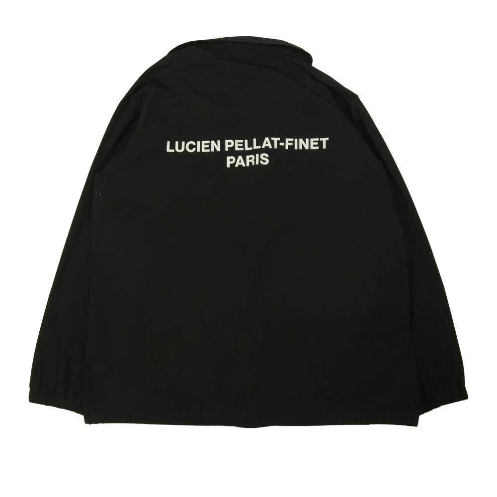 Lucien Pellat-Finet ルシアンペラフィネ 国内正規品 LPF PARIS バックロゴプリント コーチ ジャケット ブラック系 L【中古】